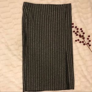 Sparkly Stripe Bodycon Skirt